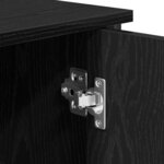 vidaXL Buffet Noir Chêne 100x35x75 cm Bois d'ingénierie