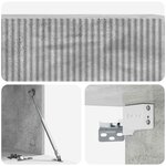 vidaXL Meuble TV mural 98 x 41 x 30 cm Gris béton Bois d'ingénierie