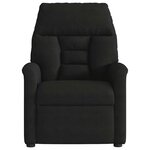 vidaXL Fauteuil inclinable électrique noir tissu microfibre