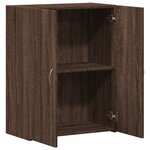 vidaXL Armoire de classement chêne marron bois d'ingénierie