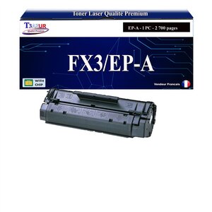 T3AZUR -Toner compatible avec Canon FX3 / EP-A pour Canon T-Fax 374 T-Fax 382 T-Fax 8300 T-Fax 8400 T-Fax 8401 T-Fax 8500 T-Fax 8600 T-Fax 8601