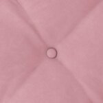 vidaXL Coussin de Dos Rose 200 x 50 cm Tissu en velours côtelé