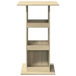 vidaXL Table de bar avec rangement chêne sonoma bois d'ingénierie