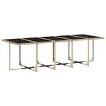 vidaXL Ensemble à manger de jardin et coussins 11 Pièces beige poly rotin