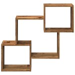 vidaXL Armoire murale 78x18x71 cm vieux bois bois d'ingénierie