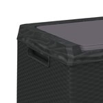 vidaXL Boîte de rangement jardin coussin de siège anthracite 350 L PP