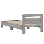 vidaXL Cadre de lit sans matelas avec lumières LED 90x200 cm