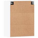 vidaXL Armoires murales 2 Pièces blanc bois d'ingénierie