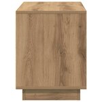 vidaXL Meuble TV chêne artisanal 80 x 35 x 45 cm Bois d'ingénierie
