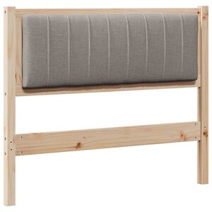 vidaXL Tête de lit capitonnée Marron 100 cm Pin massif