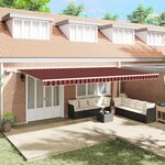 vidaXL Auvent Rétractable avec 600 × 350 cm orange et marron