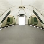 vidaXL Tente familiale à dôme 12 personnes vert imperméable