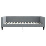 vidaXL Lit de jour avec matelas gris clair 100x200 cm tissu