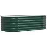 vidaXL Jardinière surélevée Vert 160 x 80 x 44 cm Acier