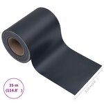 vidaXL Écran d'intimité de jardin PVC 35x0 19 m Gris foncé mat