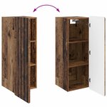 vidaXL Armoire Murale Bois ancien 33 x 34 5 x 94 cm Bois d'ingénierie