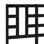 vidaXL Tête de lit Noir 126x4x100 cm Bois massif de pin