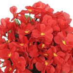 vidaXL Guirlandes de fleurs de Noël 3 Pièces rouge 85 cm