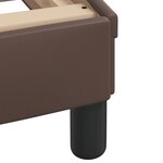 vidaXL Lit Viana avec matelas marron 180x200 cm similicuir