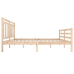 vidaXL Cadre de lit sans matelas bois massif 140x200 cm