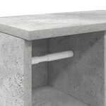 vidaXL Meuble de salle de bain avec porte-rouleau gris béton