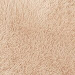 vidaXL Tapis Shaggy à poils longs NAVARRA beige 60x100 cm polyester