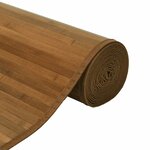 vidaXL Tapis rectangulaire marron 60x500 cm bambou