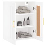vidaXL Armoire murale blanc 69 5x34x90 cm bois d'ingénierie