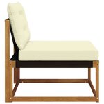 vidaXL Sofa de milieu extérieur Bois d'Acacia Massif Naturel