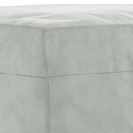 vidaXL Ensemble de canapés 3 Pièces avec coussins gris clair velours