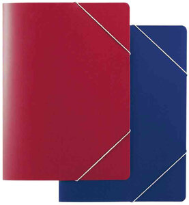 chemise à élastiques image A4, PP, bleu foncé ELBA