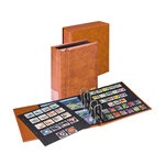 Album Multi-Collect Lindner avec boitier de protection. Couleur - Brun