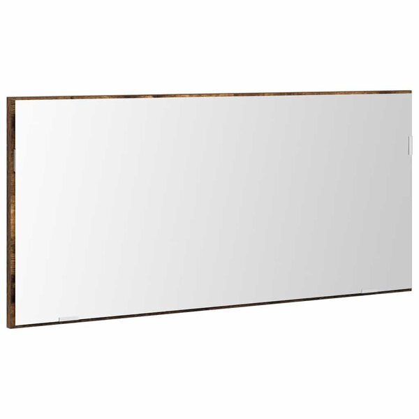 vidaXL Miroir de salle de bain Montage mural Marron 80 x 8 5 x 37 cm