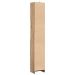vidaXL Armoire de salle de bain chêne artisanal 32x25 5x190 cm
