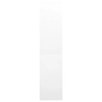 Armoire de bureau porte coulissante blanche 90 x 40 x 180 cm en acier blanc 02_0046818