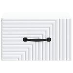 vidaXL Cabinet de chevet mural 2 Pièces Blanc 34 5 x 33 x 20 cm