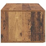vidaXL Meuble TV mural 59 5 x 41 x 30 cm Bois ancien Bois d'ingénierie