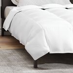 vidaXL Couettes et Duvets Blanc 140 x 220 cm Bas
