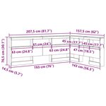 vidaXL Tête de lit de rangement Chêne fumé 140 cm Bois d'ingénierie