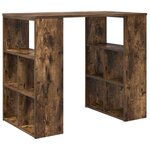 vidaXL Bureau Chêne fumé 90 x 50 x 75 cm Bois d'ingénierie