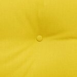 vidaXL Coussin de Dos Jaune clair 120 x 24 x 50 cm tissu