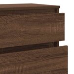 vidaXL Commode Chêne marron 60x36x103 cm Bois d'ingénierie