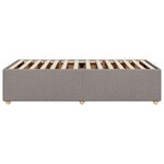 vidaXL Cadre de lit sans matelas taupe 90x190 cm tissu