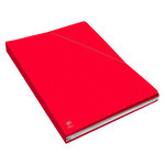 Dossier oxford alpina grande capacité dos 1 5 cm rouge - lot de 10
