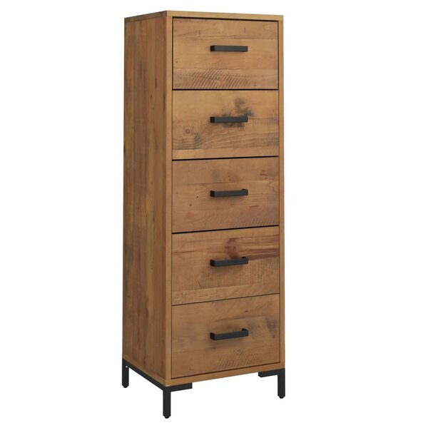 vidaXL Commode 42x35x110 cm Bois de pin massif