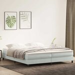 vidaXL Sommier à lattes de lit sans matelas gris clair 200x220 cm