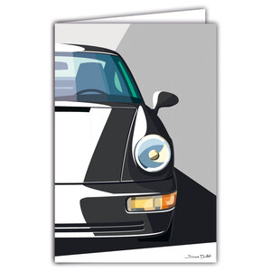 69-1103 Carte Voiture de Sport Luxe Automobile Lignes emblématiques Illustration Graphique Moderne Design épuré coloré Objet de Collection pour Passionné -Avec Enveloppe 12x17cm -Fabrication française