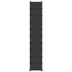 vidaXL Étagère à chaussures Noir 44x32x174 cm PP