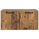 vidaXL Meuble TV mural Bois ancien 59 5 x 41 x 30 cm Bois d'ingénierie