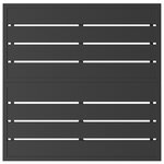 vidaXL Mobilier de jardin Noir Aluminium